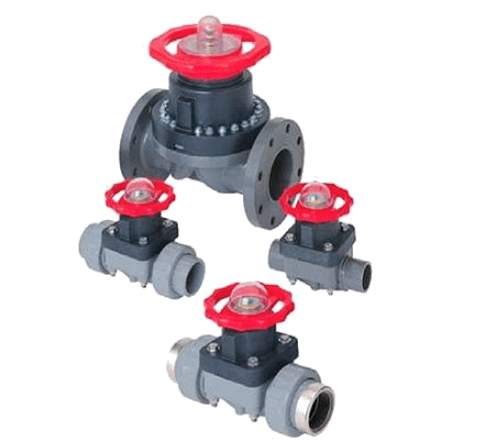 Valvulas De Diafragma De PVC Y CPVC